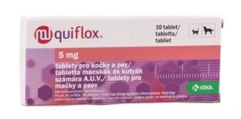 Quiflox 5 mg tablety pro kočky a psy