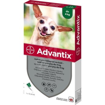 ADVANTIX roztok pro nakapání na kůži – spot-on  pro psy do 4 kg