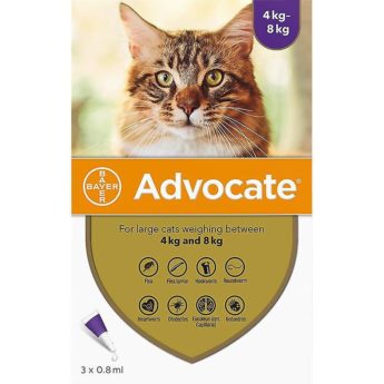 Advocate 80 mg + 8 mg spot-on roztok pro velké kočky