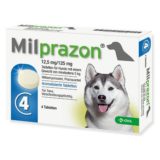 Milprazon CHEWABLE 12,5 mg/125 mg potahované tablety pro psy o hmotnosti nejméně 5 kg