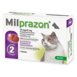 Milprazon CHEWABLE 16 mg/40 mg potahované tablety pro kočky o hmotnosti nejméně 2 kg