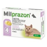 Milprazon CHEWABLE 4 mg/10 mg potahované tablety pro malé kočky a koťata o hmotnosti  nejméně 0,5 kg
