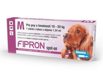 FIPRON 134 mg roztok pro nakapání na kůži - spot-on pro psy M