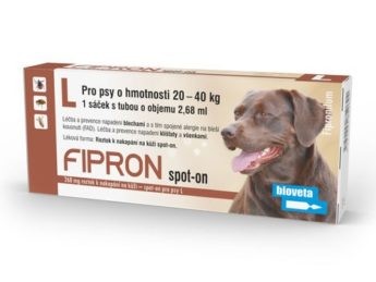 FIPRON 268 mg roztok pro nakapání na kůži - spot-on pro psy L