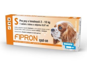 FIPRON 67 mg roztok pro nakapání na kůži - spot-on pro psy S