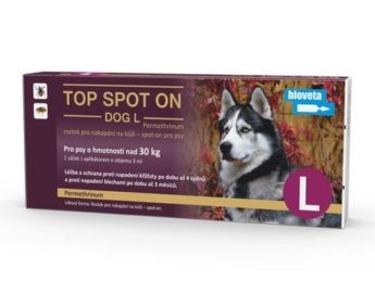TOP SPOT ON DOG L, roztok pro nakapání na kůži – spot-on pro psy