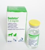 Sedator pro kočky a psy 1 mg/ml, injekční roztok