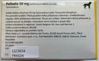Palladia 50 mg potahované tablety pro psy