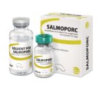 Salmoporc, lyofilizát a rozpouštědlo pro injekční suspenzi pro prasata