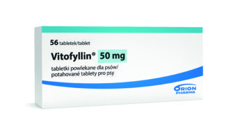 Vitofyllin 50 mg potahované tablety pro psy