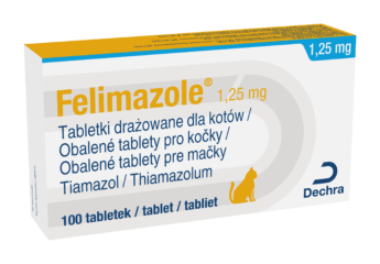 Felimazole 1,25mg obalené tablety pre mačky