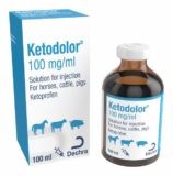 Ketodolor 100 mg/ml injekčný roztok pre kone, hovädzí dobytok a ošípané