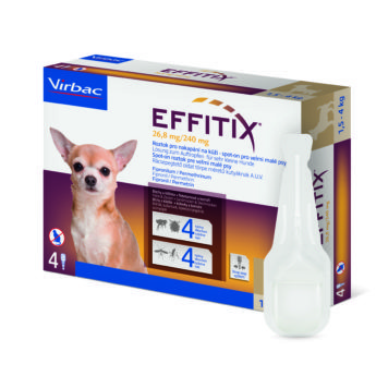 Effitix 26,8mg/240mg spot-on pre veľmi malé psy