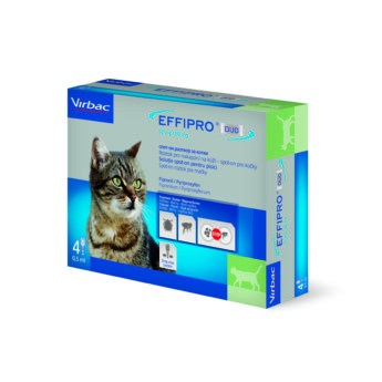 Effipro duo 50 mg/60 mg, roztok pro nakapání na kůži – spot-on pro kočky