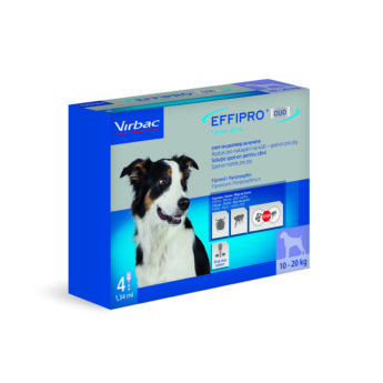 Effipro duo 134mg/40 mg, roztok pro nakapání na kůži - spot-on pro střední psy
