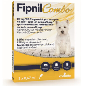 Fipnil Combo 67 mg/60,3 mg roztok pro nakapání na kůži – spot-on pro malé psy