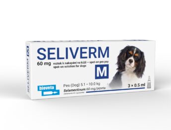 SELIVERM 60 mg roztok k nakapání na kůži – spot-on pro psy M