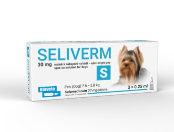 SELIVERM 30 mg roztok k nakapání na kůži – spot-on pro psy S