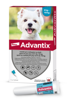 Advantix spot-on roztok pre psy od 4 do 10 kg