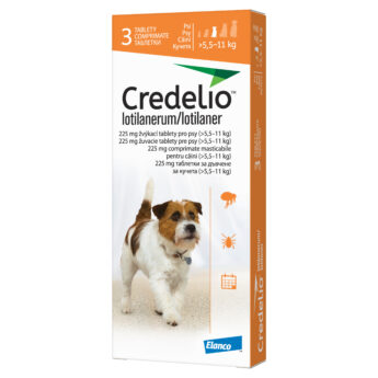 Credelio pro psy 225 mg, žvýkací tbl. (5,5-11kg)