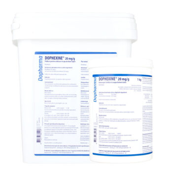 DOPHEXINE 20 mg/g prášek pro podání v pitné vodě nebo mléce
