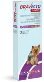 BRAVECTO TriUNO žvýkací tablety pro psy (1,27-2,5 kg)
