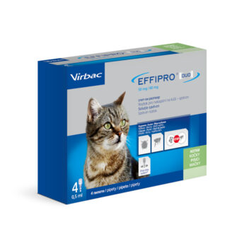 Effipro duo 50 mg/60 mg, roztok pro nakapání na kůži – spot-on pro kočky