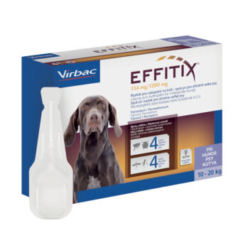 Effitix 134 mg/1200 mg, roztok pro nakapání na kůži - spot-on pro středně velké psy