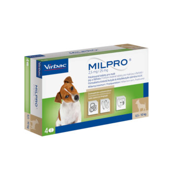 Milpro 2,5 mg/25 mg pro malé psy a štěňata