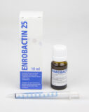 Enrobactin 25 mg /ml konc. (enrofloxacin pro králíky, hlodavce a ptáky)