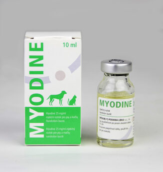 Myodine 25 mg/ml (nandrolon, anabolická terapie pro psy a kočky)